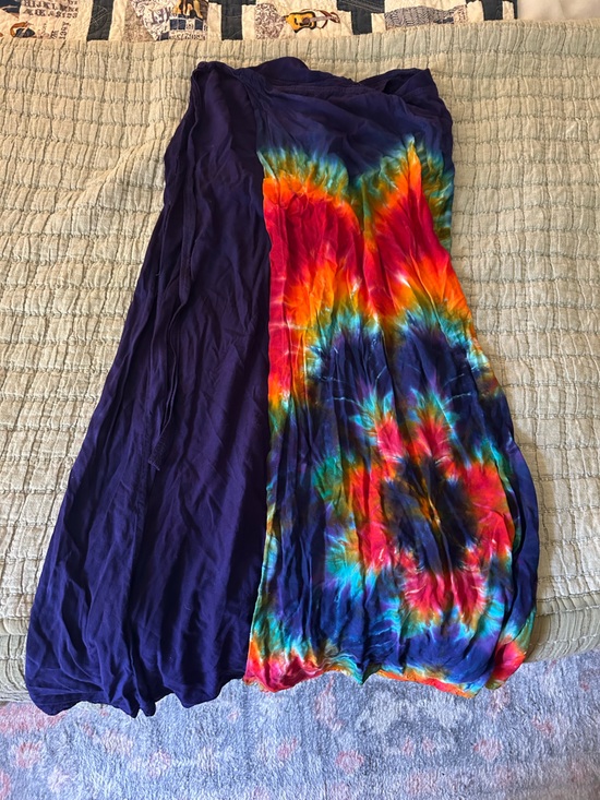 Dharma Trading Co. Dresses & Skirts - Tie-Dye Maxi Skirt in Purple with Multicolor Accents